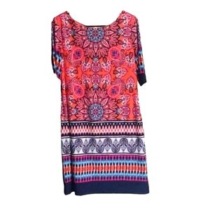 Eliza J Dresses colorful paisley dress women's size 12p. Like new